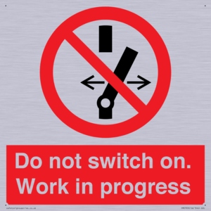 Do not switch on. Work in progress